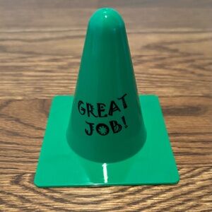 Teaching Tree Motivational Reward Cones “Great Job”-Green- (8 Cones)